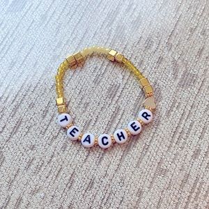 Teacher Appreciation Beaded Bracelet